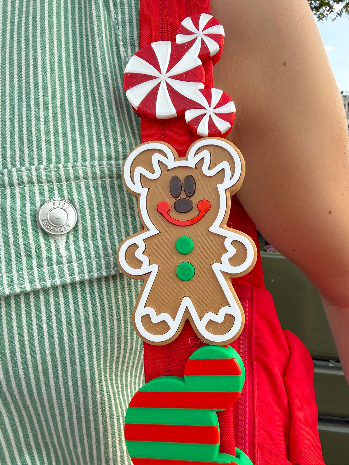Gingerbread Mouse Belt and Bag Charm