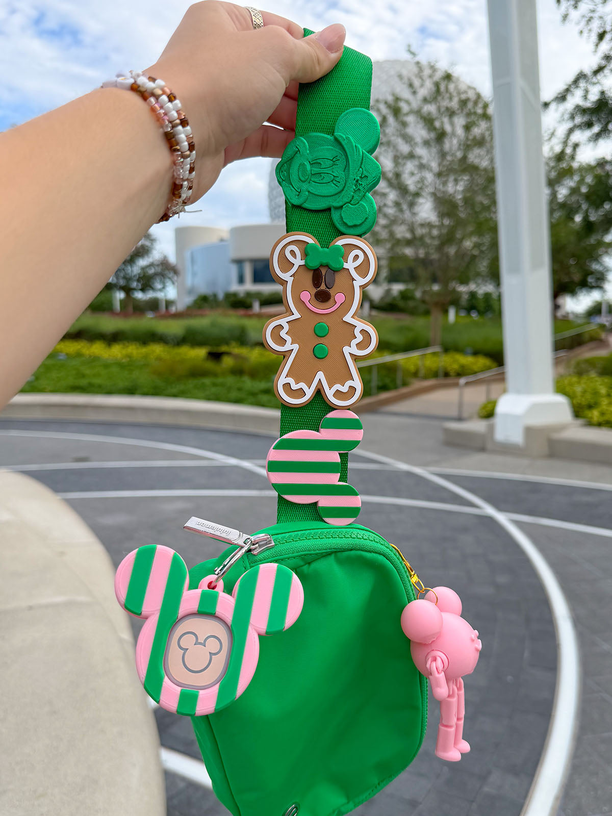 Gingerbread Mouse Belt and Bag Charm