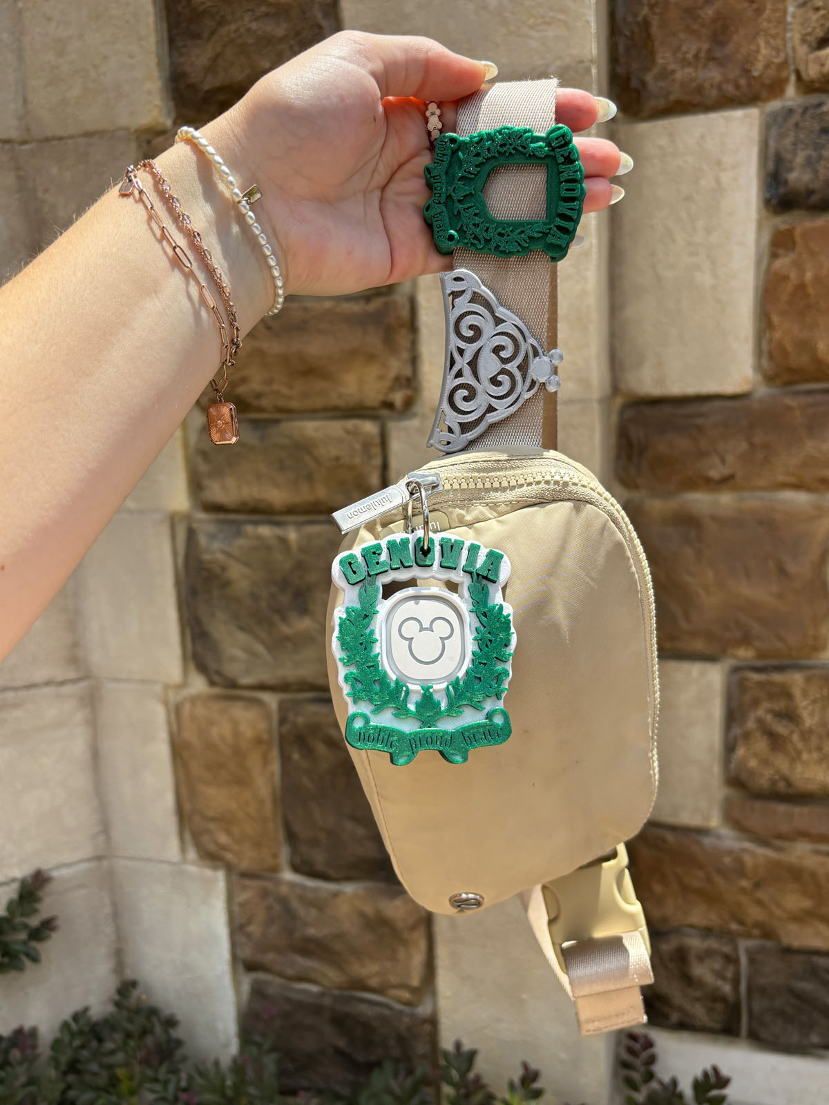 Genovia Crest Belt and Bag Charm