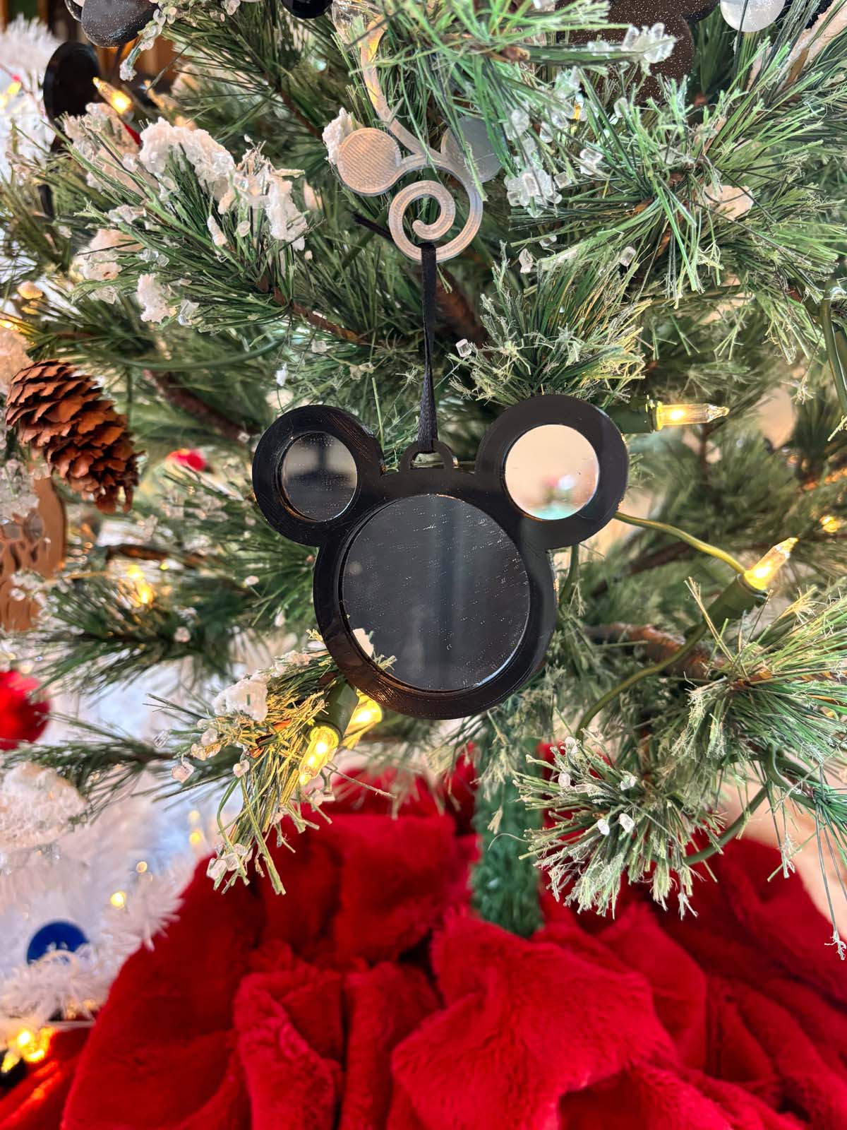 Mouse Head Mirror Ornament