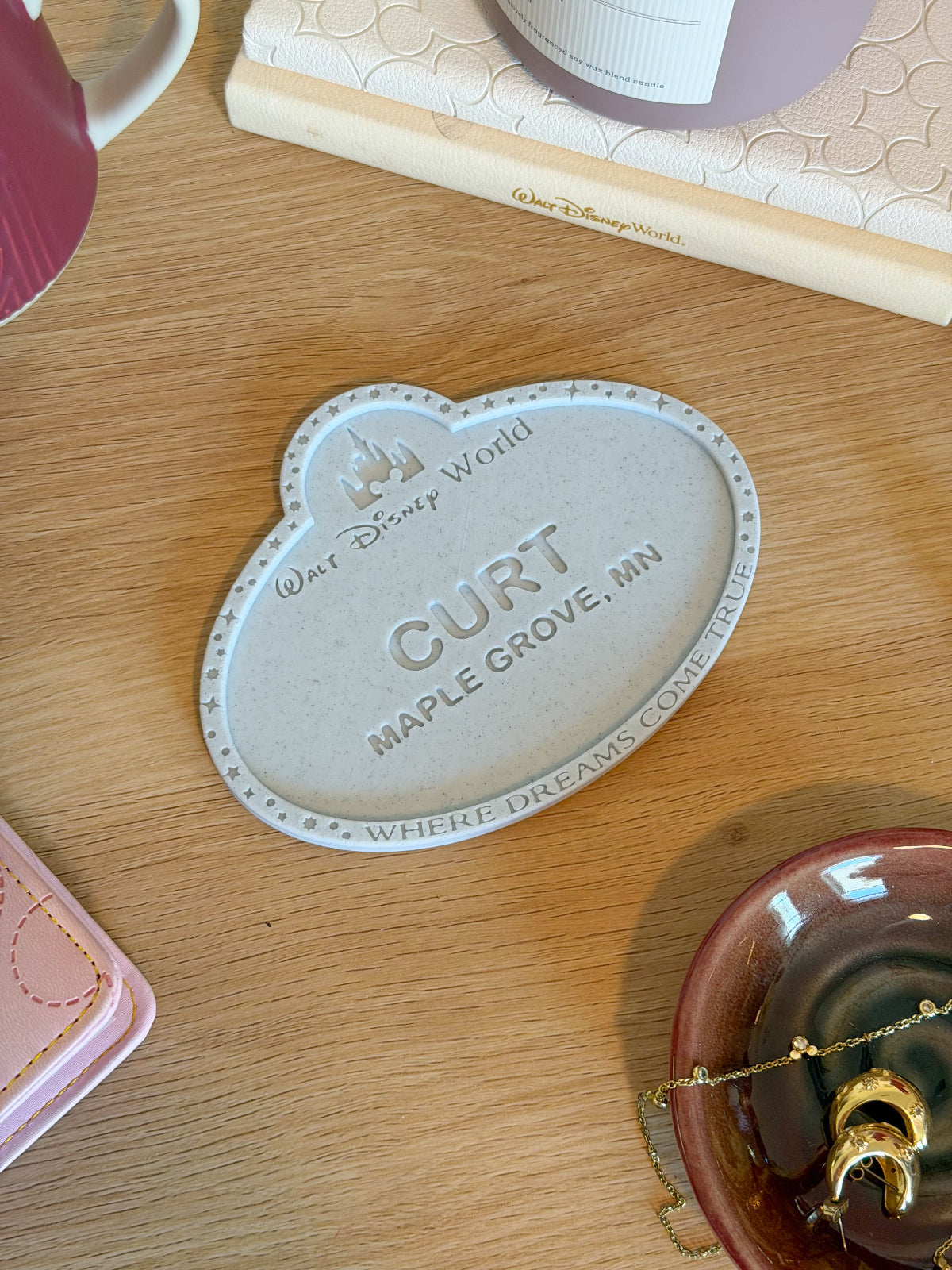 Cast Member Name Tag Drink Coaster - Customizable