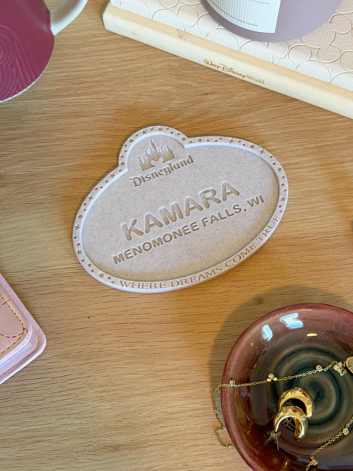 Cast Member Name Tag Drink Coaster - Customizable