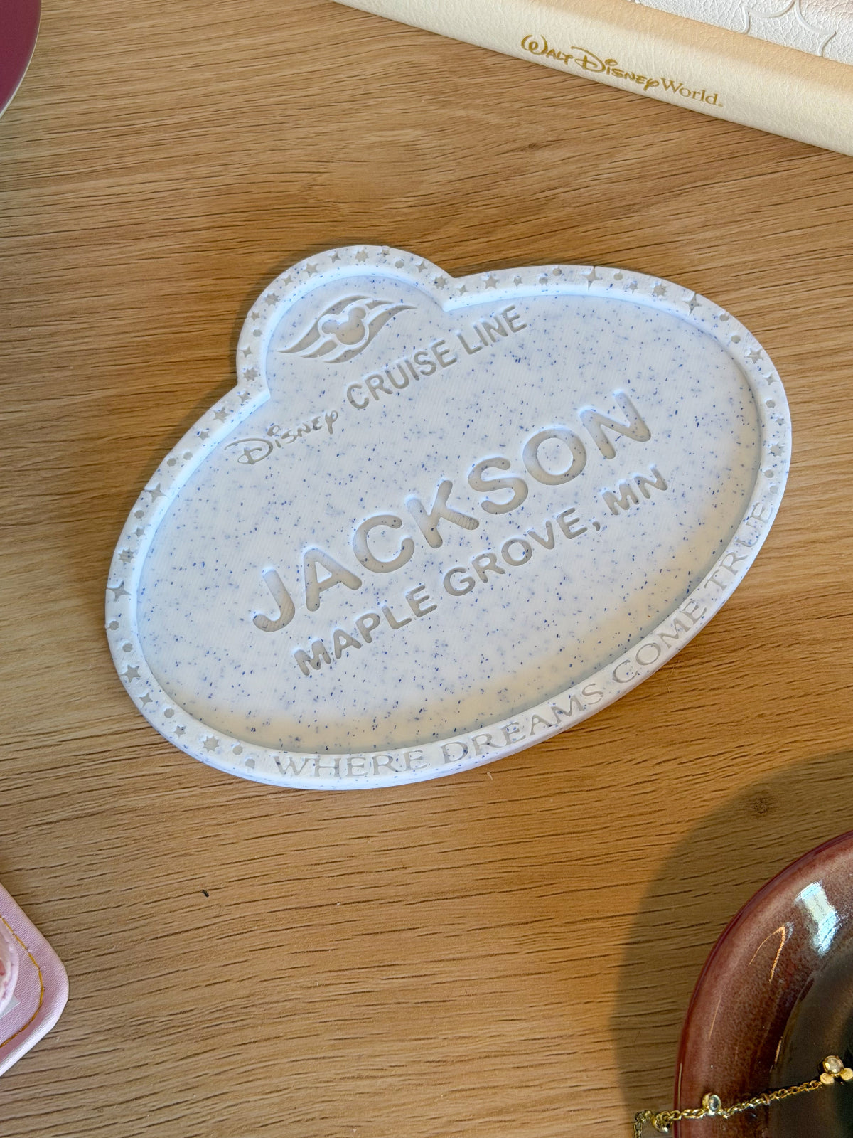 Cast Member Name Tag Drink Coaster - Customizable
