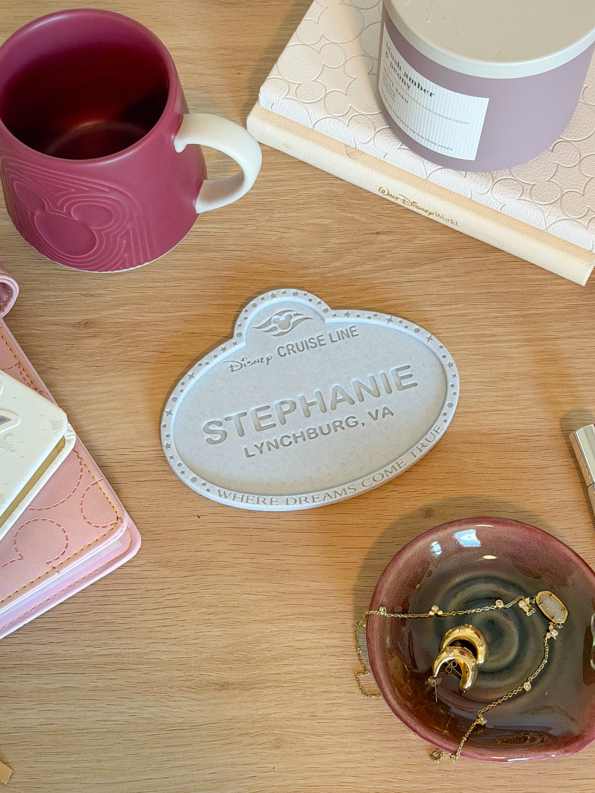 Cast Member Name Tag Drink Coaster - Customizable