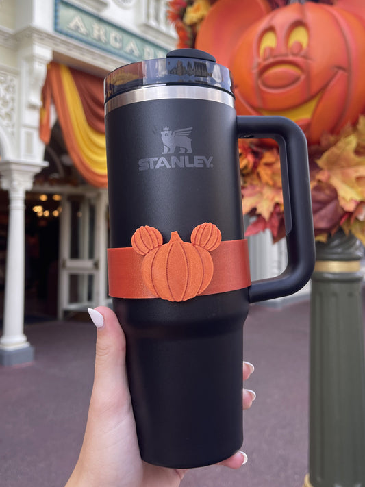 Pumpkin Mouse Character Band for Stanley Adventure Cup