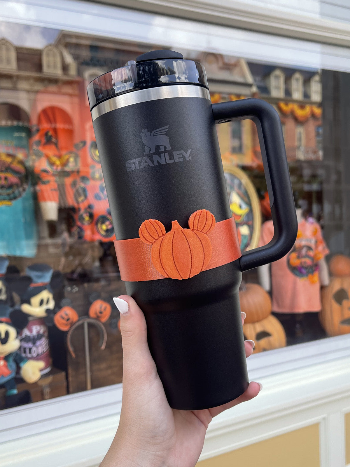 Pumpkin Mouse Character Band for Stanley Adventure Cup