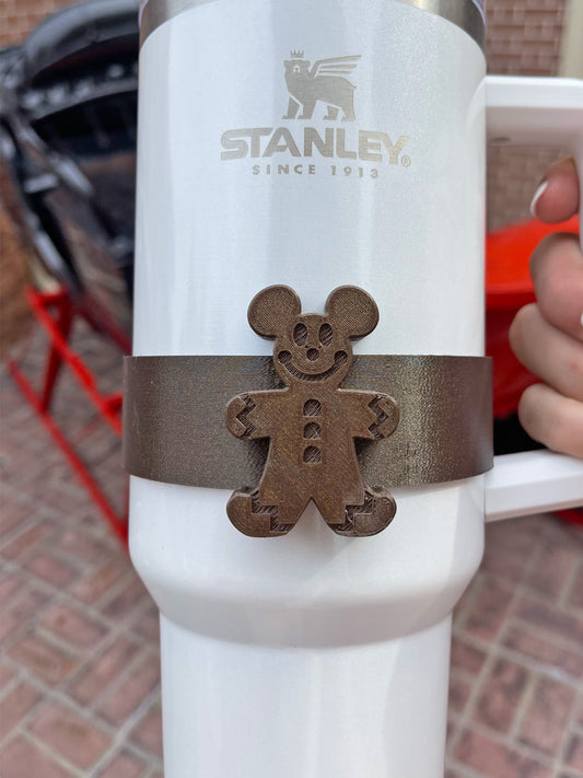 Gingerbread Mouse Character Band for Stanley Adventure Cup
