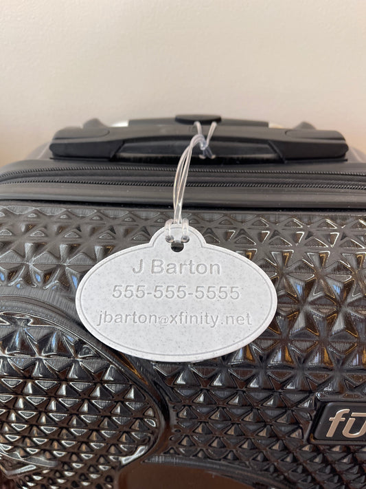 Name Badge Luggage Tags (Set of 2)