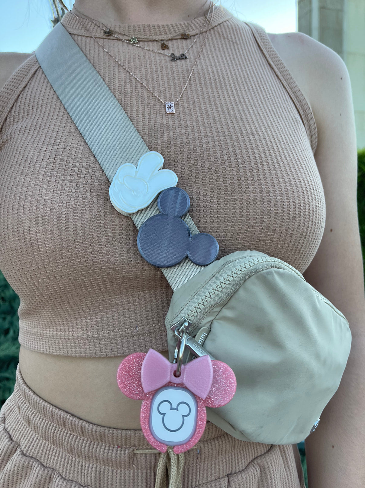 Peace Sign Hand Belt and Bag Charm