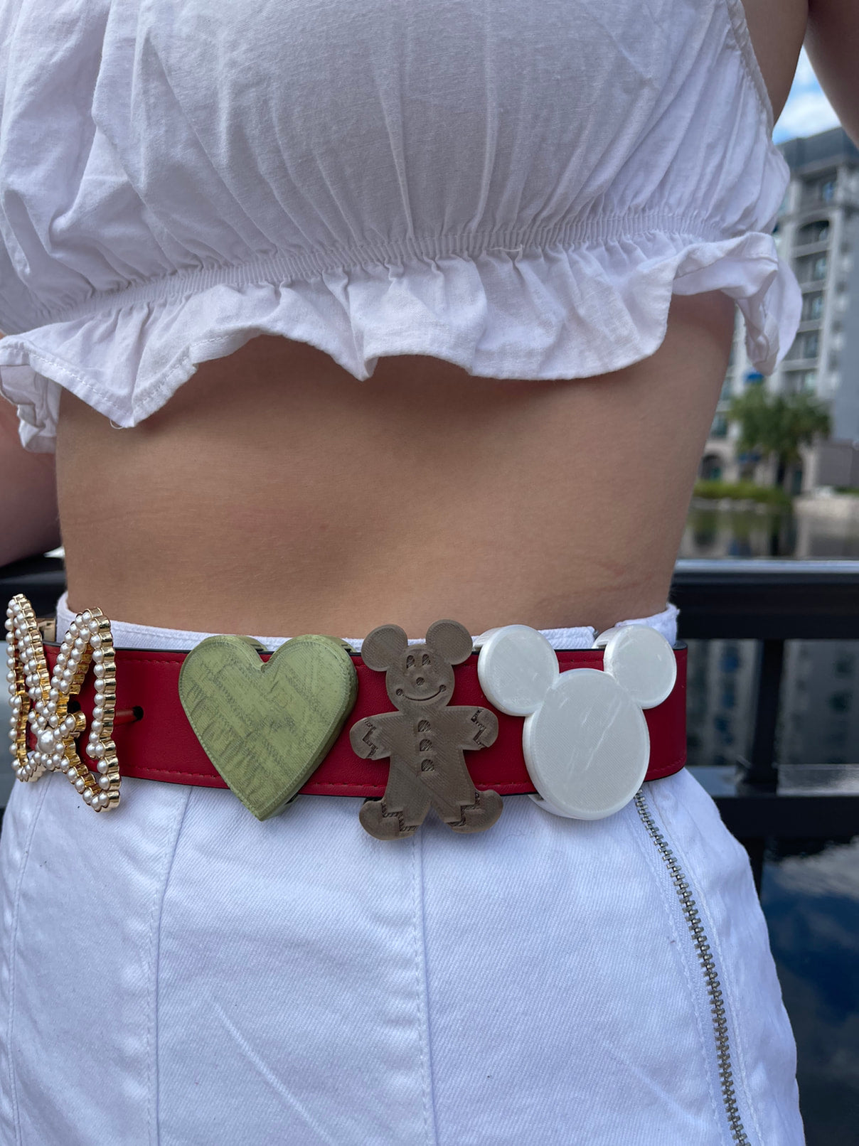 Gingerbread Mouse Belt and Bag Charm