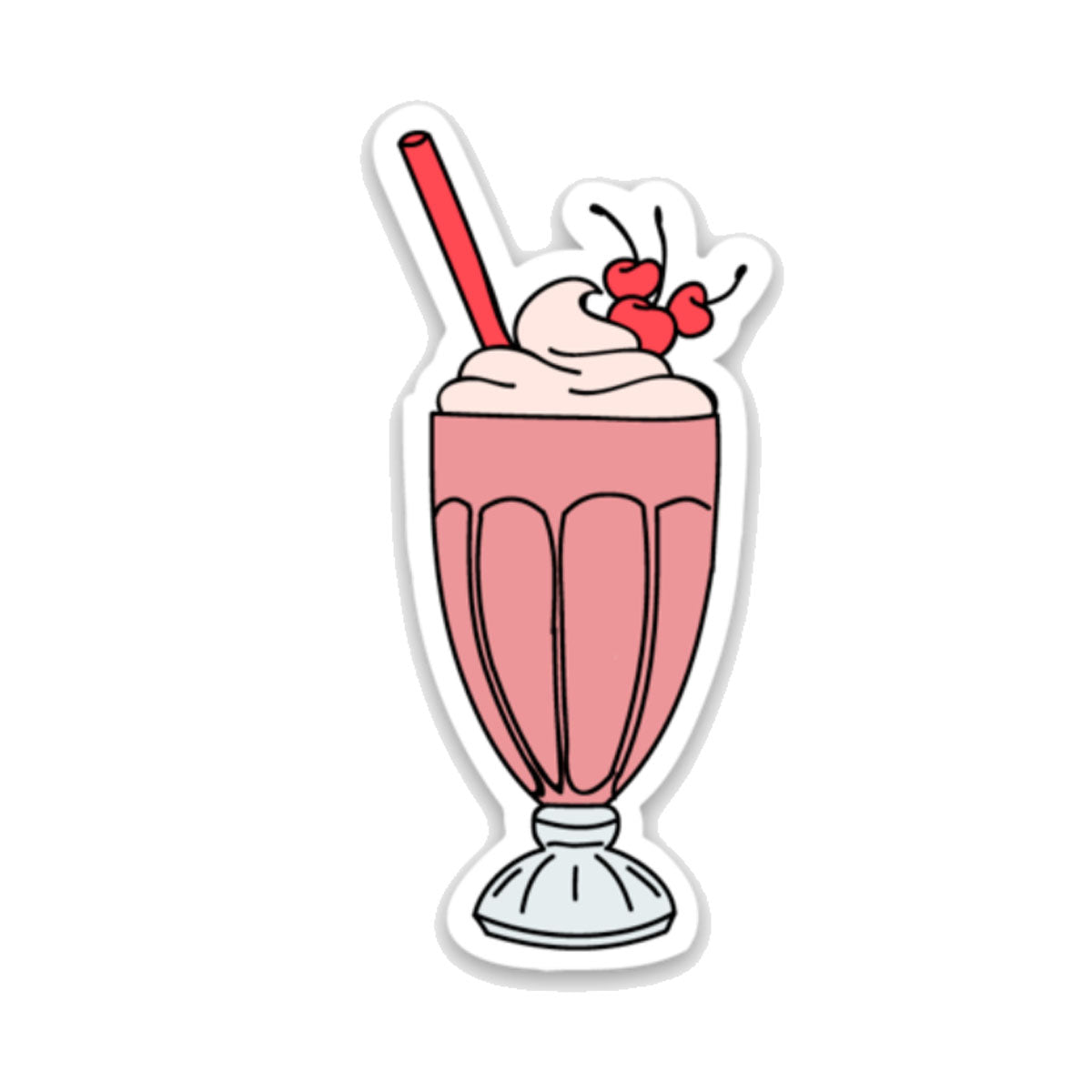 Strawberry Milkshake Decal