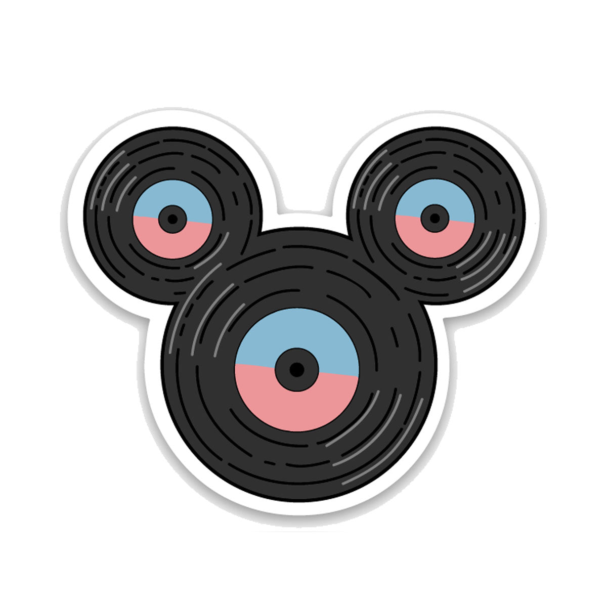 Vinyl "Mouse" Record Decal