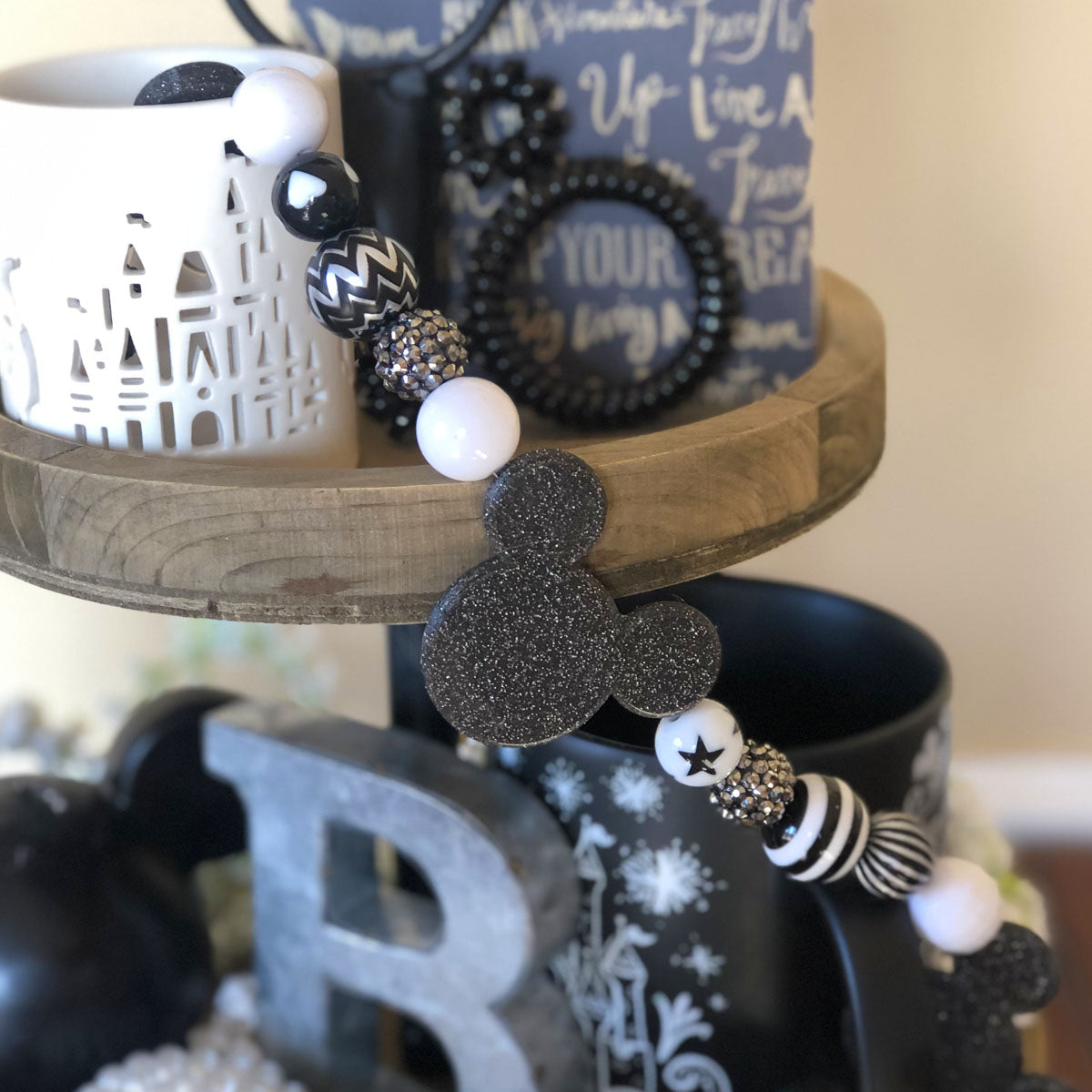 Black and White Character Garland