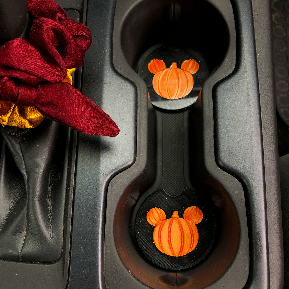 Pumpkin Mouse Car Coasters - Set of 2