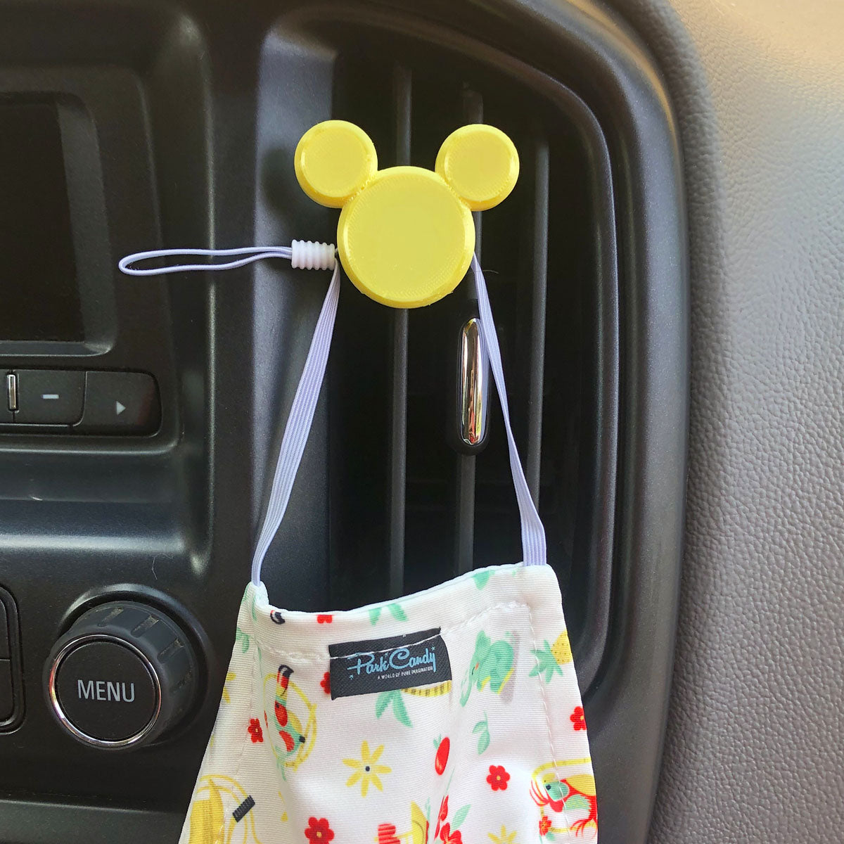 Mouse Head Car Character Clip - Vent Decor / Holder