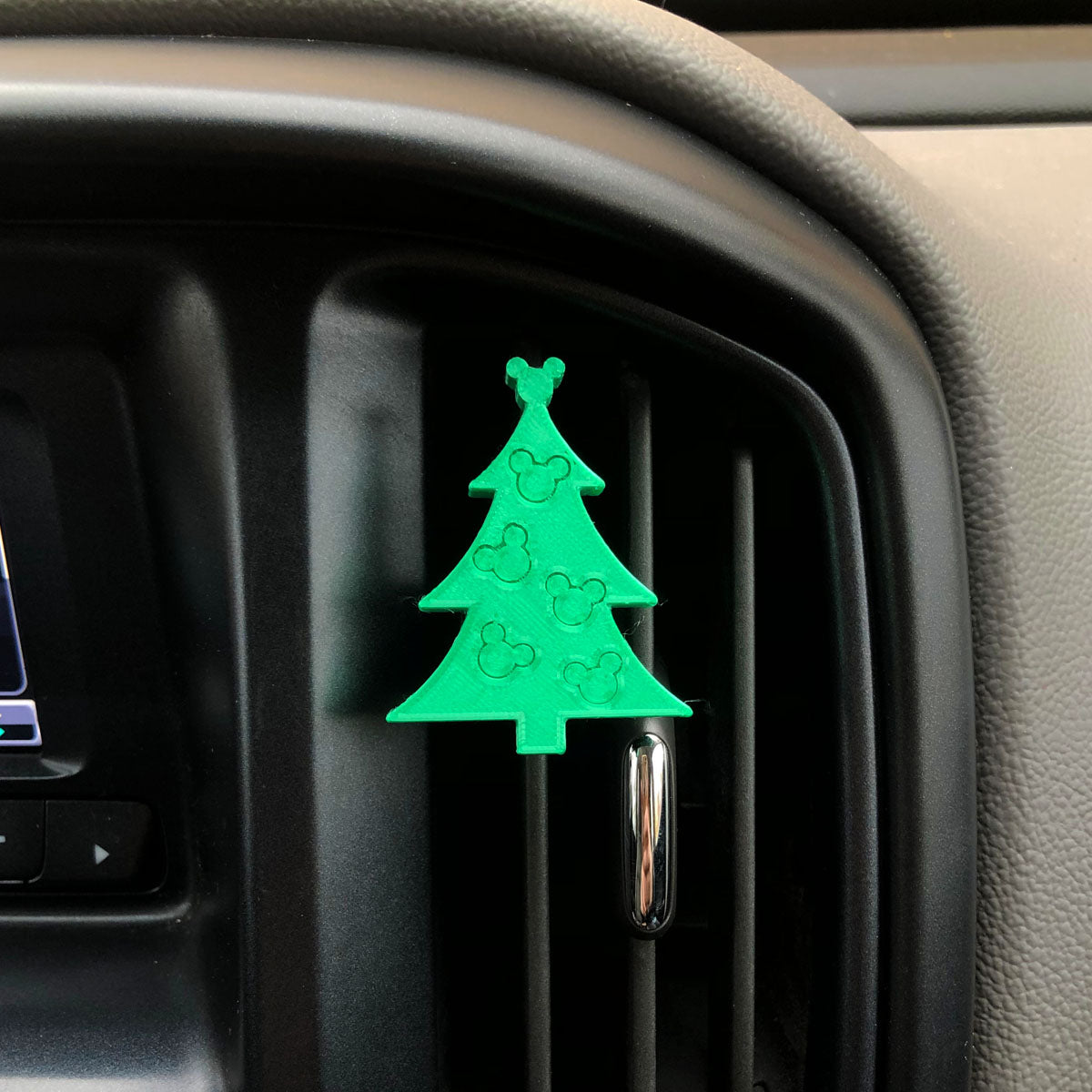 Christmas Tree Car Character Clip - Vent Decor / Holder