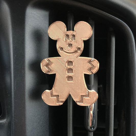 Gingerbread Mouse Car Character Clip - Vent Decor / Holder