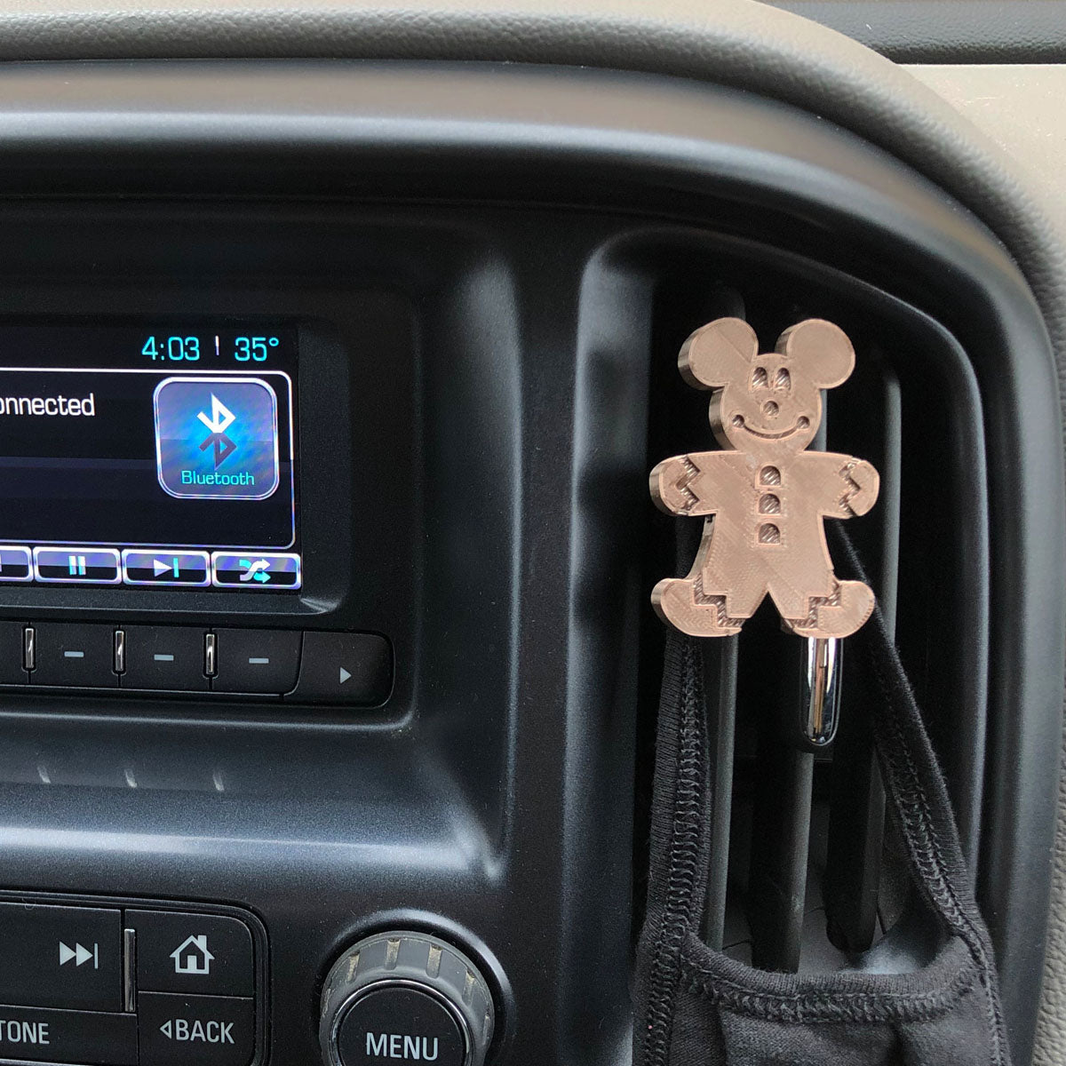 Gingerbread Mouse Car Character Clip - Vent Decor / Holder