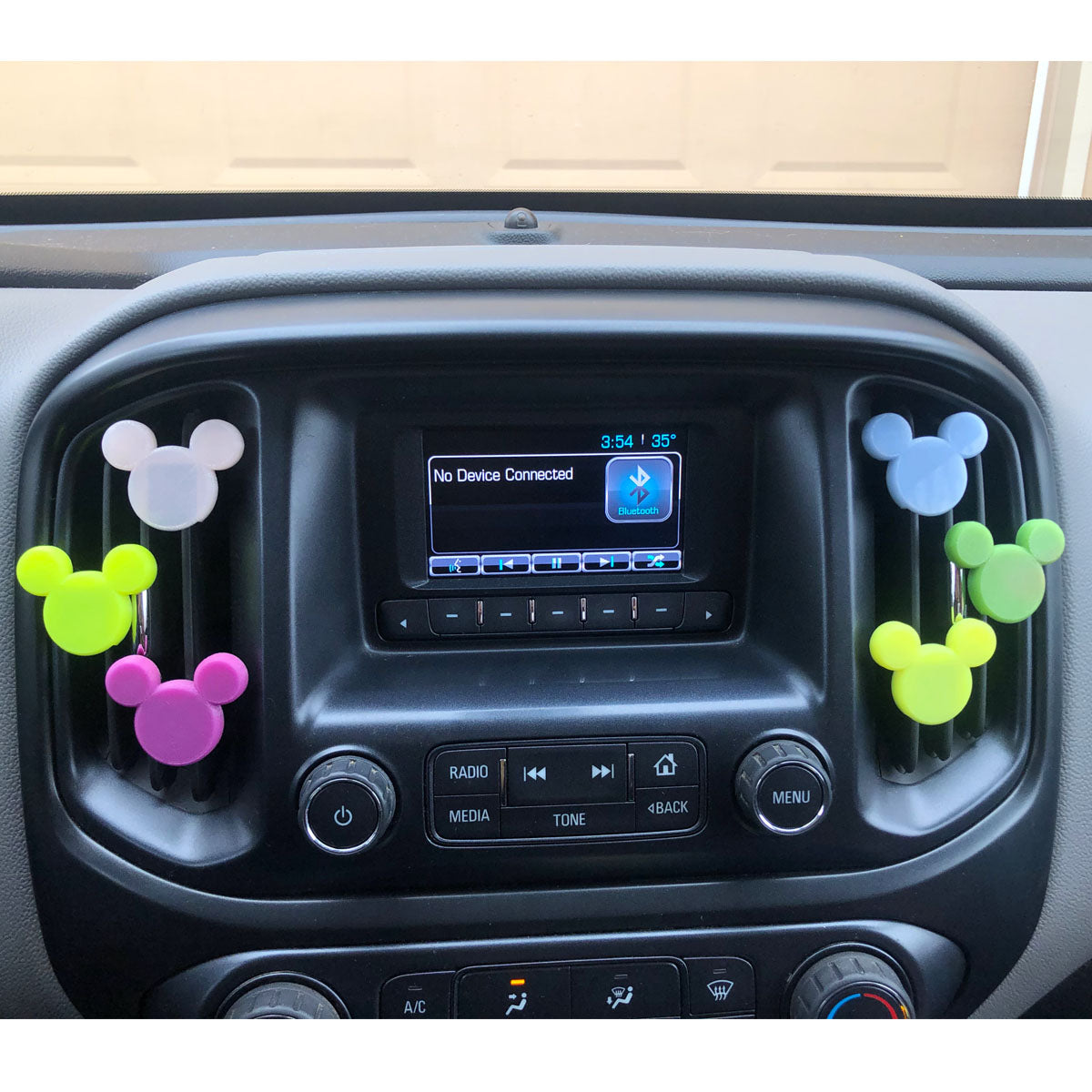 3-Pack COLOR CHANGING Car Character Clip - Vent Decor / Holder