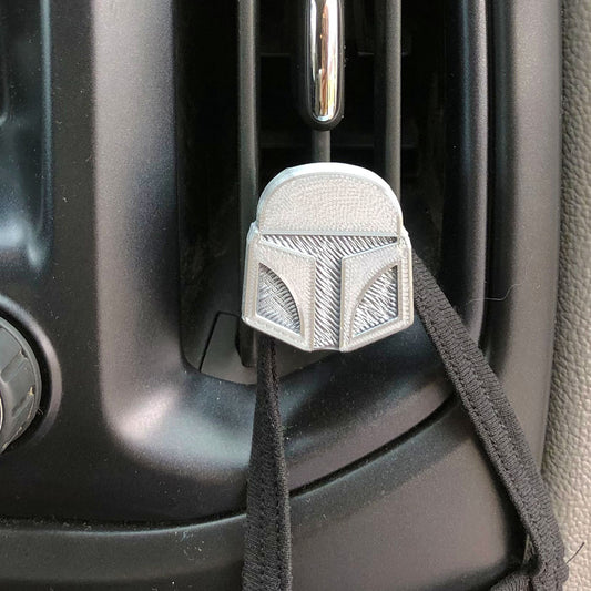 Bounty Hunter Helmet Car Character Clip - Vent Decor / Holder