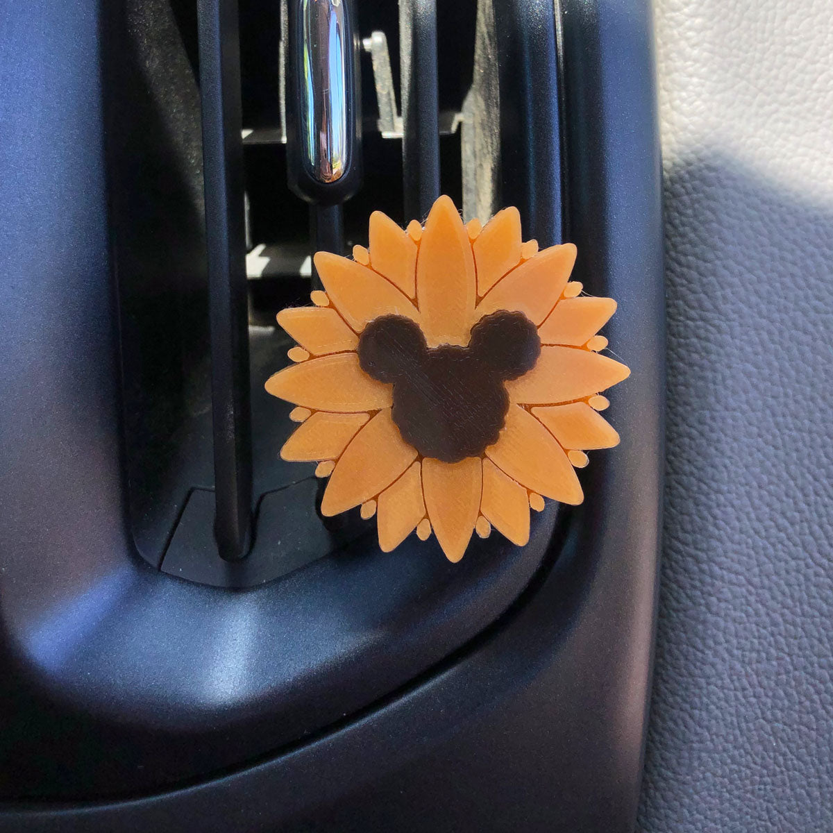 Sunflower Car Character Clip - Vent Decor / Holder