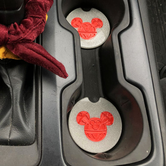 Jingle Bell Car Coasters - Set of 2 - CLEARANCE