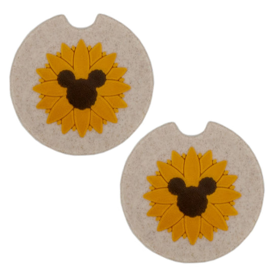Sunflower Car Coasters - Set of 2