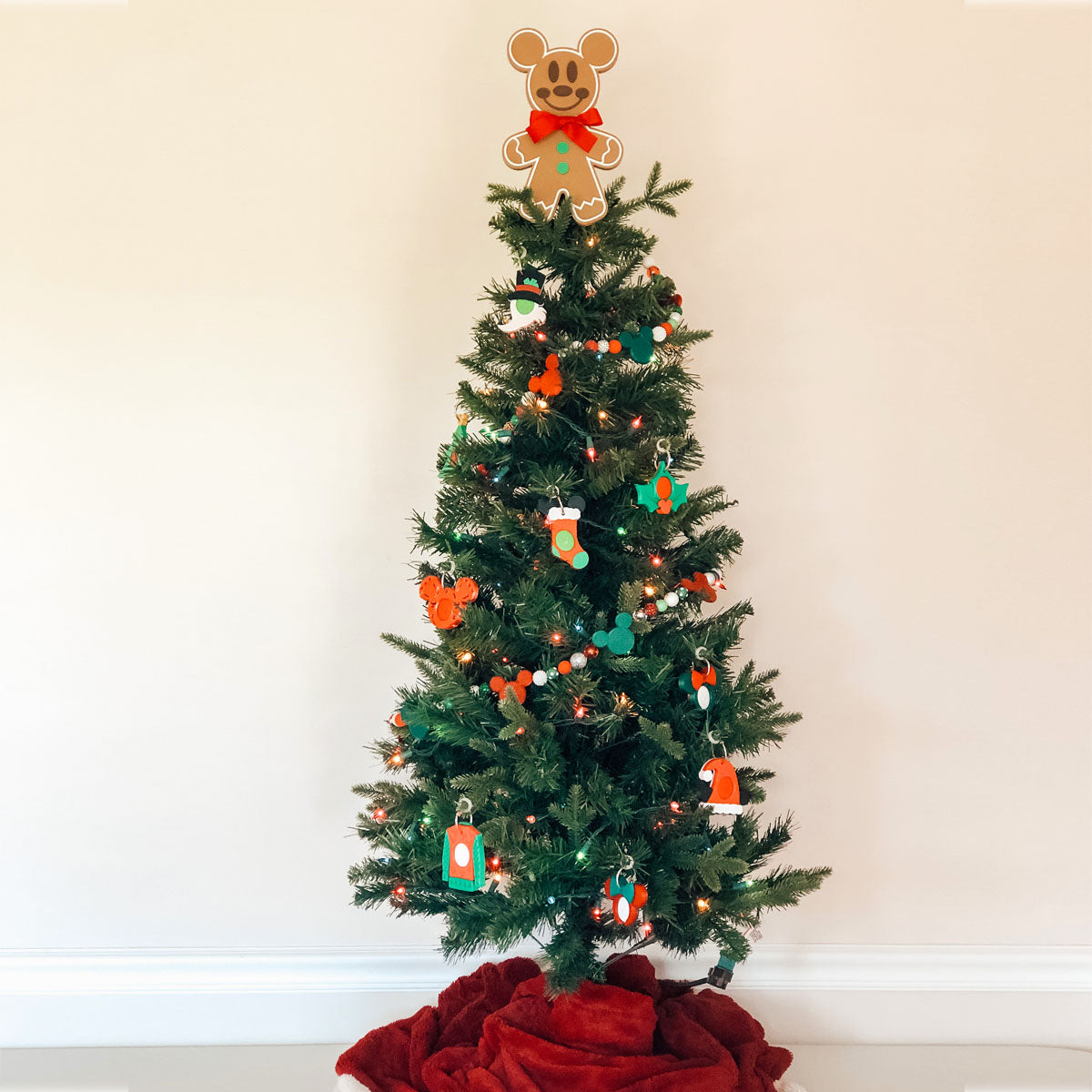 Gingerbread Mouse Christmas Tree Topper