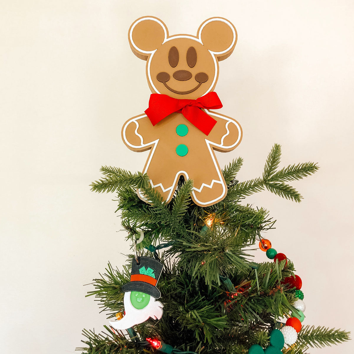 Gingerbread Mouse Christmas Tree Topper