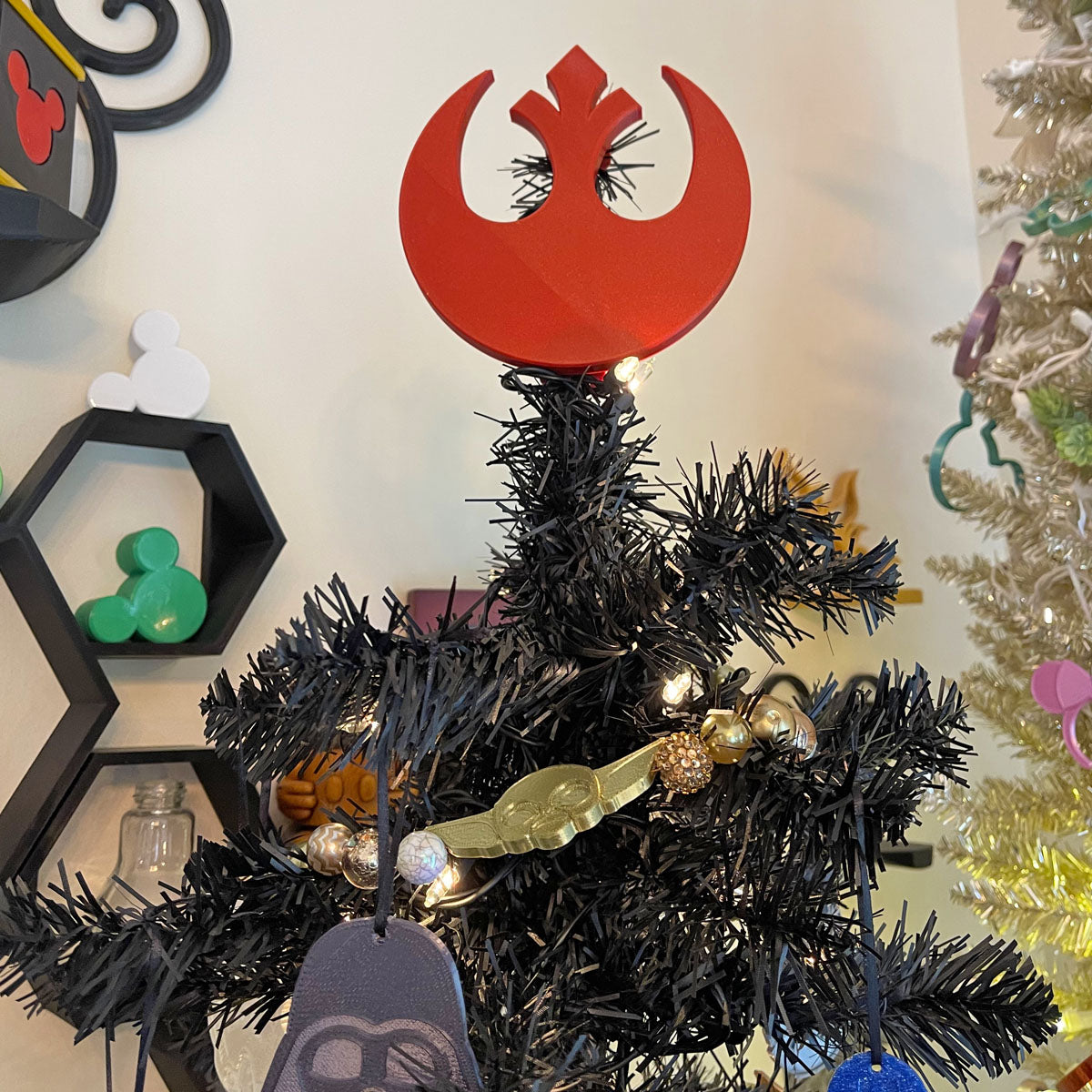 Rebel Emblem Christmas Tree Topper
