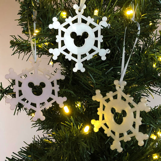 Snowflake Christmas Ornament 3 Piece Set
