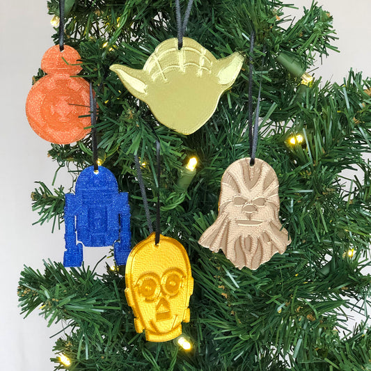Star Heroes Christmas Ornament 5 Piece Set